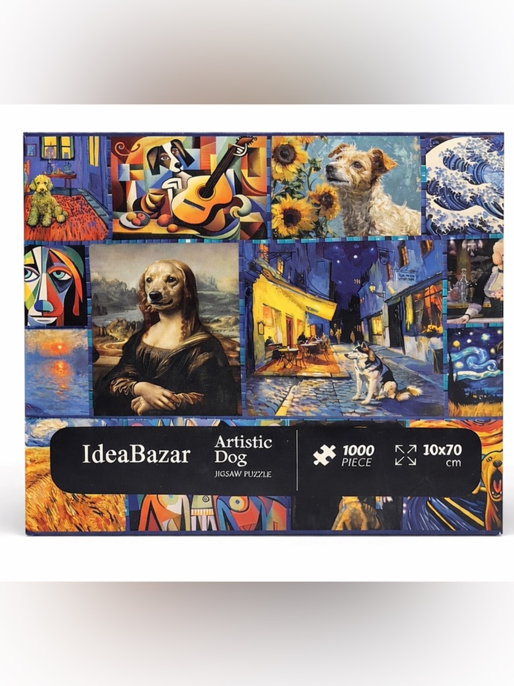 IdeaBazar Artistic Dog 1000 Piece Puzzle Complete Dogs Art Jigsaw 50x70cm